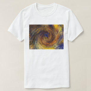Camiseta Arte Colorida do Padrão de Rolo Psicodélico abstra