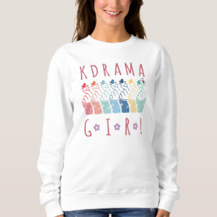 Camiseta Arte Colorida do Ventilador Rapariga do K-Drama co