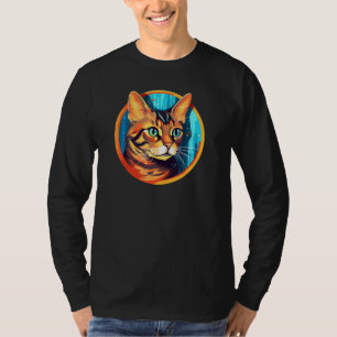 Camiseta Arte Colorida, Gatos De Amor