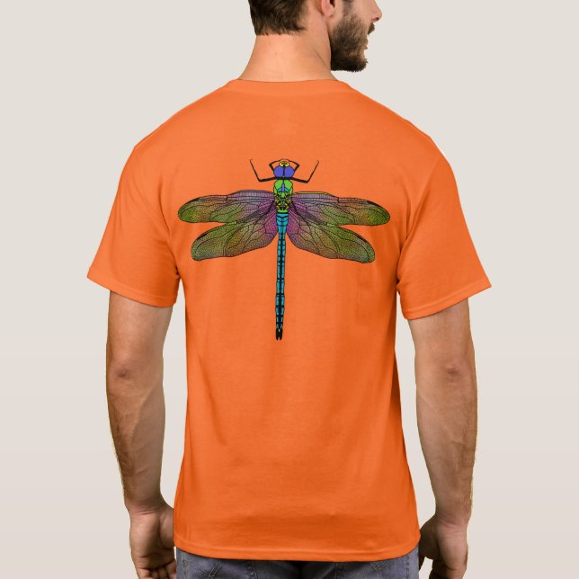 Camiseta Arte Colorida Imperadora Dragonfly (Verso)