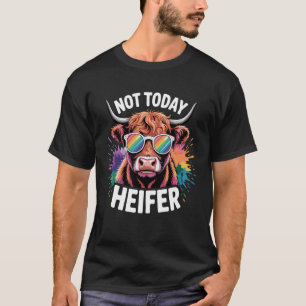 Camiseta Arte Colorida Legal Orgulho da Vaca das Terras Alt
