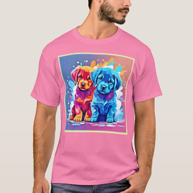 Camiseta Arte Colorida Par (Frente)