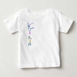 Camiseta Arte Colorida Tipografia KIND Inspiradora Qu