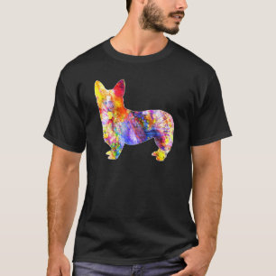 Camiseta Arte Colorido Psicodélico Trippy Pembroke Galês Co