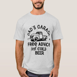 Camiseta Arte com palavras da garagem do Pai Legal