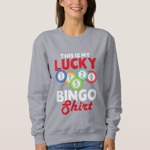 Camiseta Arte com palavras de Bingo sortudo fofo