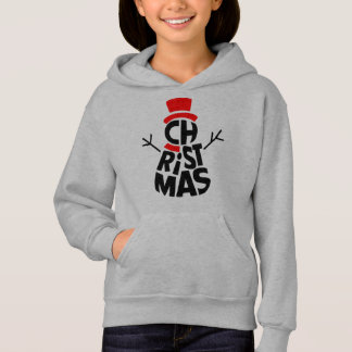 Camiseta Arte com Palavras de Boneco de Neve de Natal