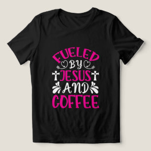 Camiseta Arte com palavras de café Jesus fofo