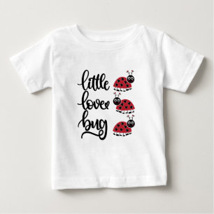 Camiseta Arte com palavras de lindo insetinho do amor para