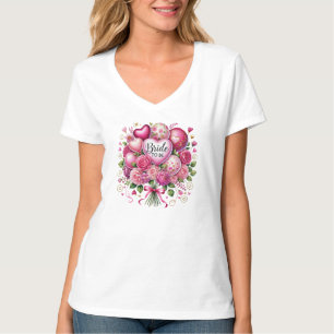 Camiseta Arte com palavras de Noiva Fofa para ser usada no