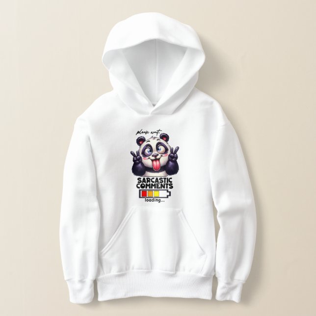 Camiseta Arte com palavras de Panda de Sarcasmo Engraçado (Postura )