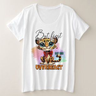 Camiseta Arte com palavras de sarcasmo engraçado sobre reag
