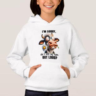 Camiseta Arte com palavras de vaca revirando os olhos engra