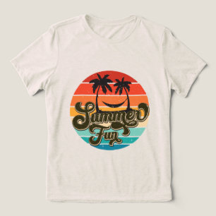 Camiseta Arte com palavras divertidas de verão fofo