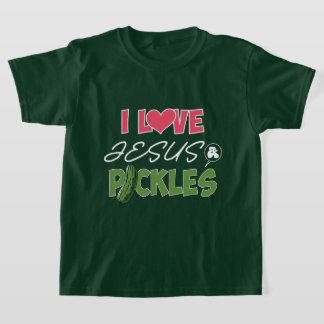 Camiseta Arte com palavras divertidas Jesus picles