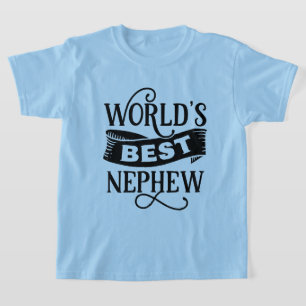 Camiseta Arte com palavras do melhor sobrinho do mundo fixe