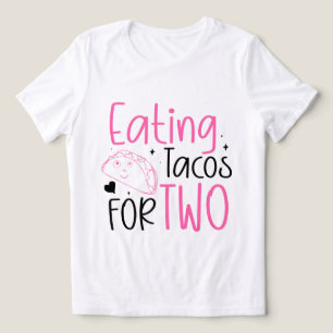 Camiseta Arte com palavras engraçadas de tacos na gravidez