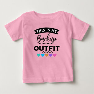 Camiseta Arte com palavras engraçadas para meninas bebês