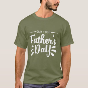 Camiseta Arte com palavras legais para o primeiro Dia dos P