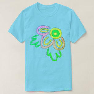 Camiseta Arte com ventilador funky Abstrato