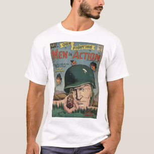Camiseta Arte cómica da época dourada - homens na ação
