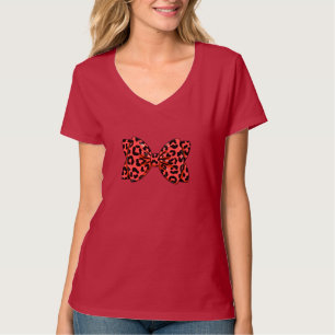 Camiseta Arte cômica de Arco de Impressão do Leopardo Verme