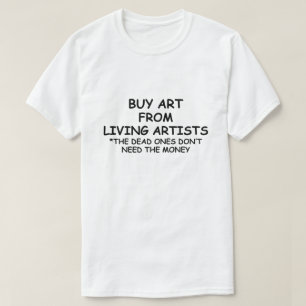 Camiseta ARTE comprar DE ARTISTAS VIVOS *SUPORTE A ARTISTAS