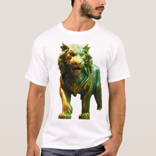 Camiseta Arte Conceitual do Tigre de Jade Asiático