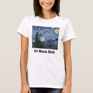 Camiseta Arte Conhece Matemática, Van Gogh Conhece Camiset