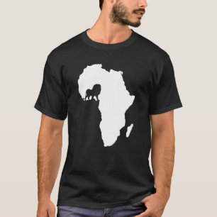 Camiseta Arte continental africana viajando pela África Art