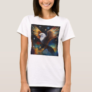Camiseta Arte Cósmica Águia Careca,