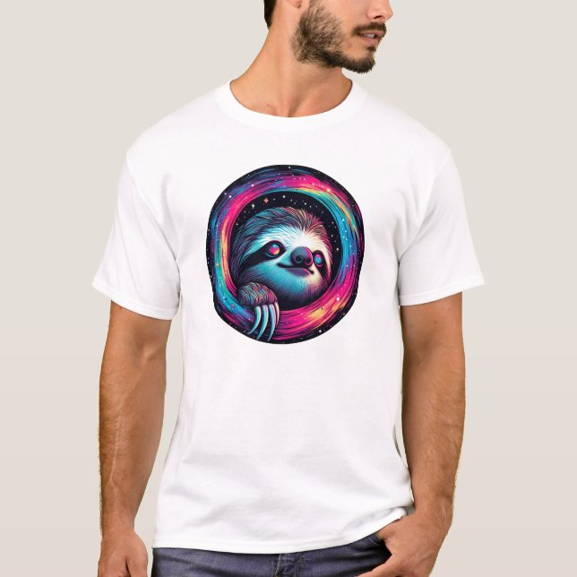 Camiseta Arte Cósmica da Galáxia da Lama (Frente)