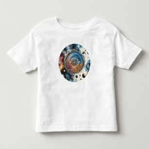 Camiseta Arte Cósmica Futurística Batik - Design de Espaço