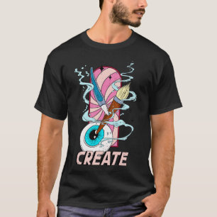 Camiseta Arte criativa criadora de artistas surreais