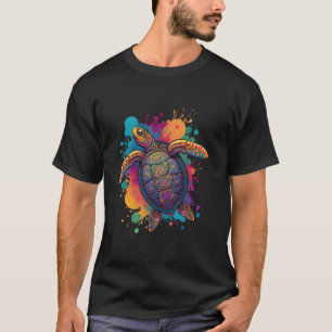 Camiseta Arte criativa de tartaruga