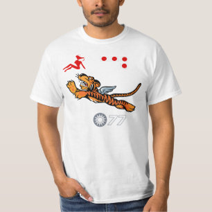 Camiseta Arte da asa de WWII (Flying Tigers)