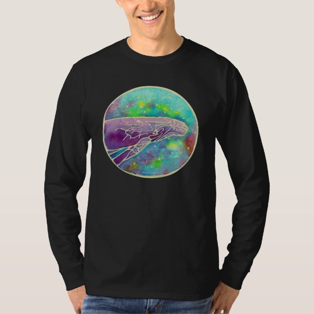 Camiseta Arte da baleia de Humpback do Batik (Frente)