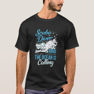 Camiseta Arte da Equipe de Mergulho de Diver   Mergulho