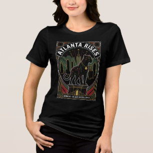 Camiseta Arte da Excelência Negra da Pantera Negra Atlanta 
