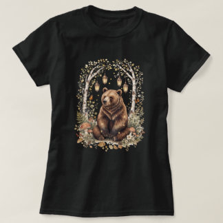 Camiseta Arte da Floresta da Lanterna do Urso da Floresta