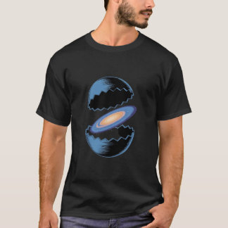 Camiseta Arte da Galáxia do Ovo Cósmico - Nascimento Surrea