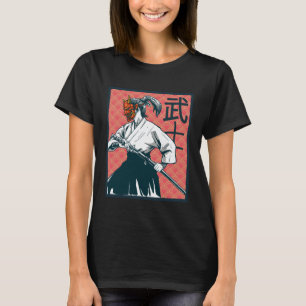 Camiseta Arte da Geisha Japonesa Onna musha Japonesa Retr
