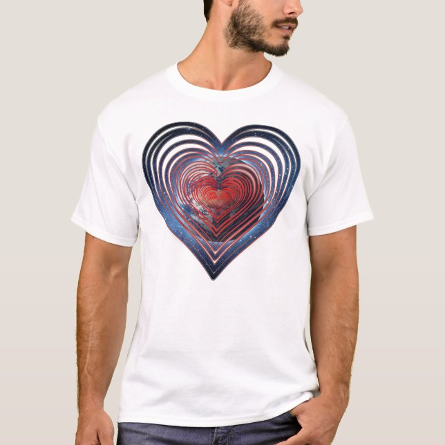 Camiseta arte da imagem do coração (Frente)