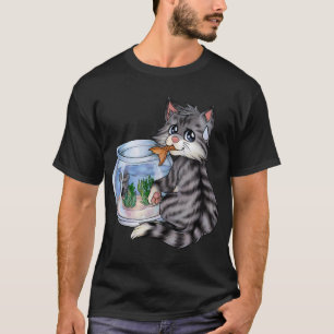 Camiseta arte da lagoa do riacho de peixes