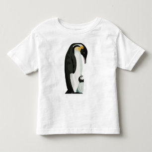 Camiseta Arte da ligação entre pais e filhotes de pinguim