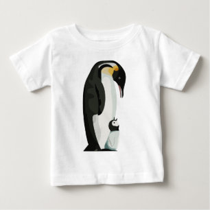 Camiseta Arte da ligação entre pais e filhotes de pinguim