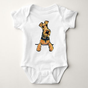 Camiseta Arte da Linha Terrier Airedale