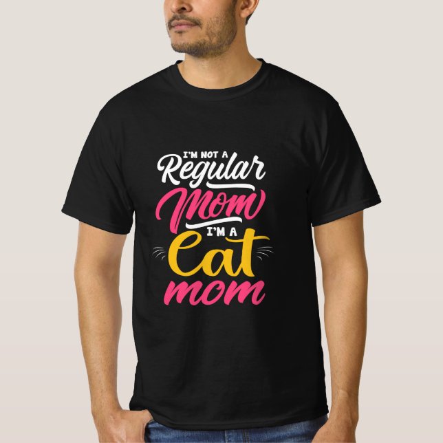 Camiseta Arte da Mãe Eu Sou Uma Mãe de Gato (Frente)