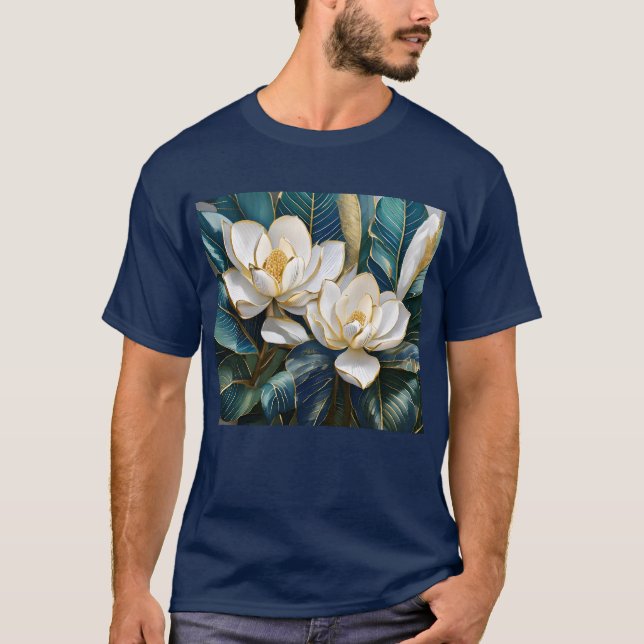 Camiseta Arte da Magnolia Meridional (Frente)