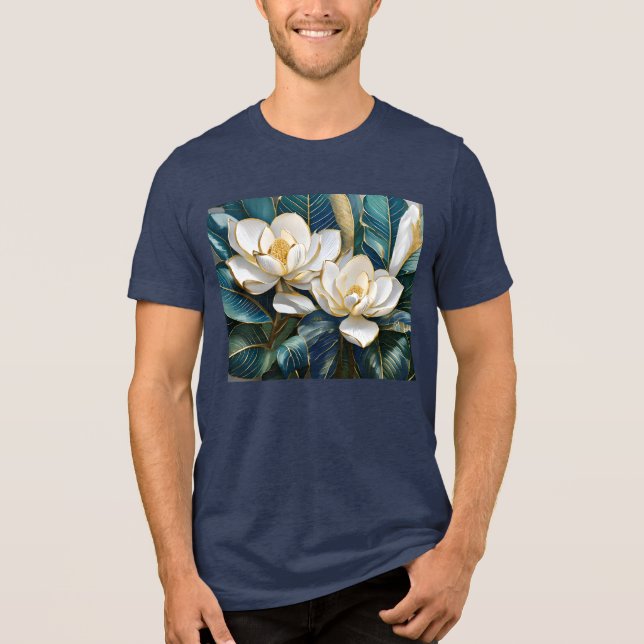 Camiseta Arte da Magnolia Meridional (Frente)